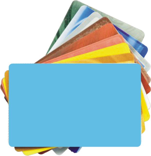 coloured cards